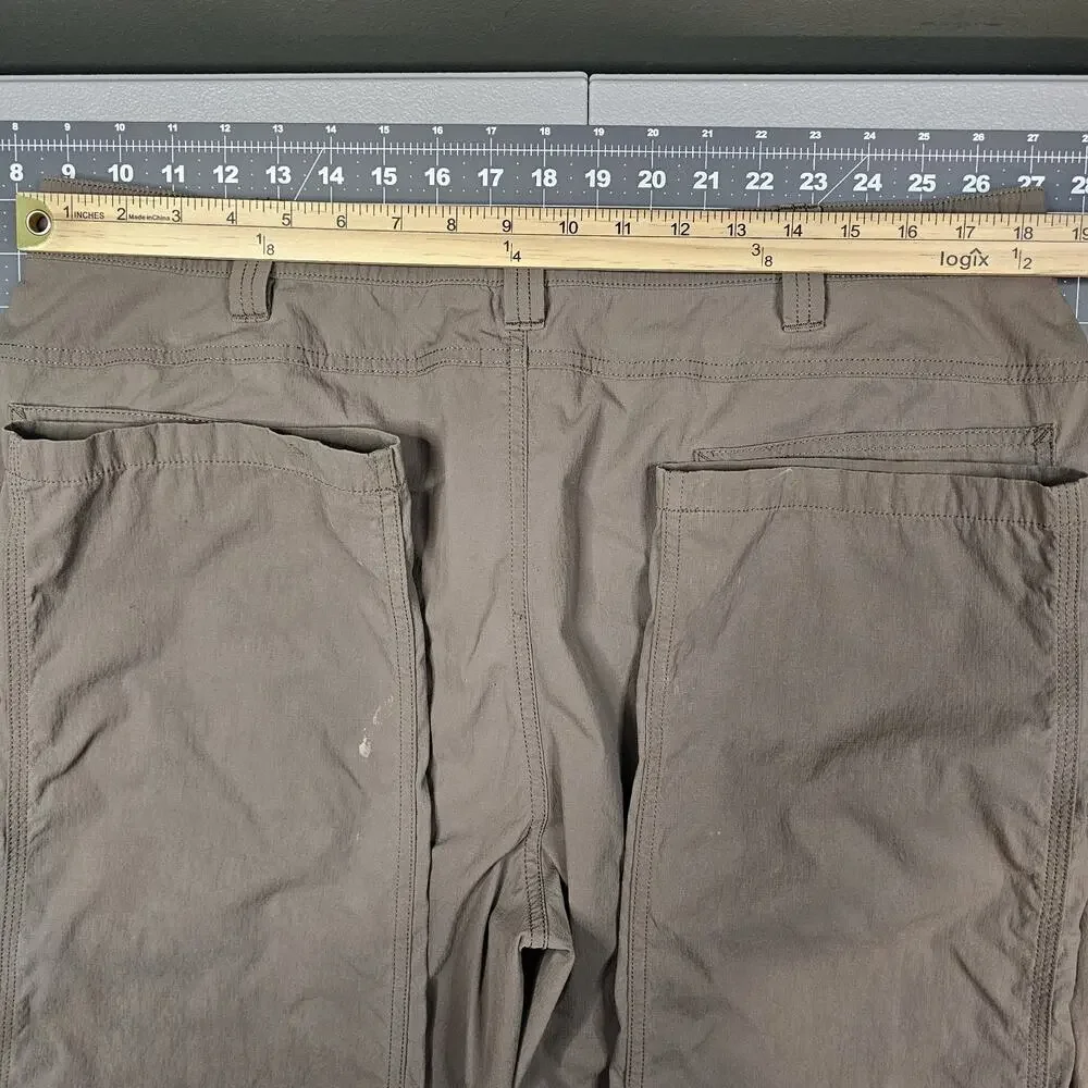 Carhartt Force Pants Mens 38x34 Green Ripstop Nylon Pocket Work Outdoor Stretch - Picture 13 of 16